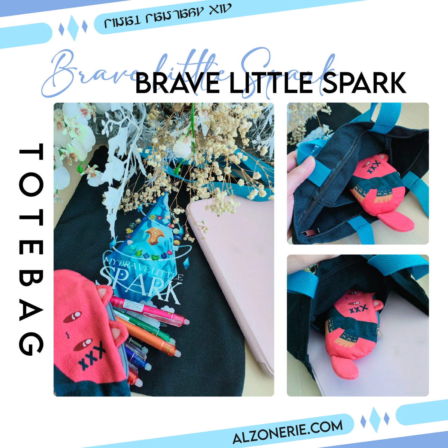 【FF14】Brave Little Spark : Tote Bag